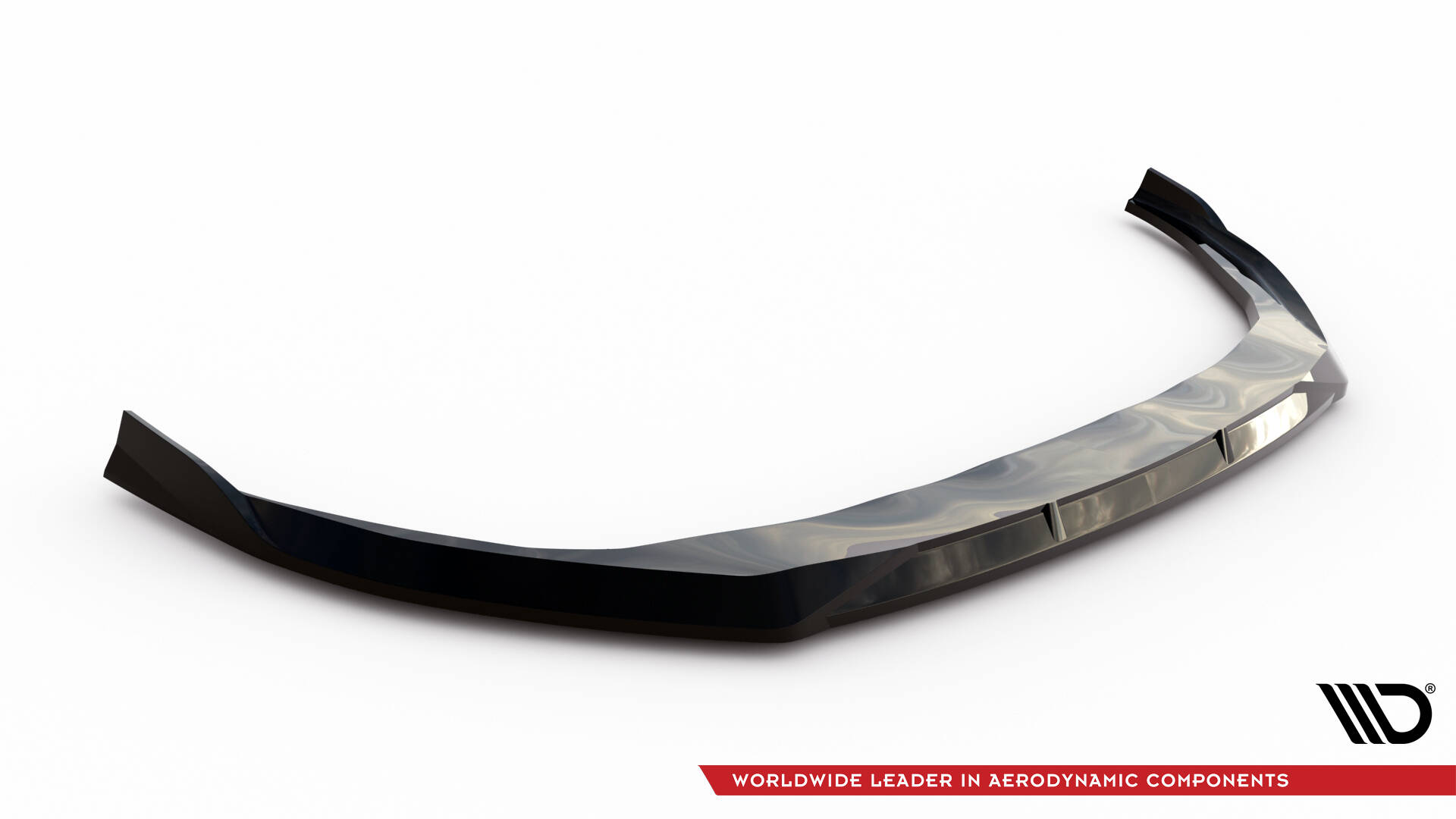 Voorspoiler V.3 Audi S3 / A3 S-line 8Y Facelift Maxton Glanzend zwart