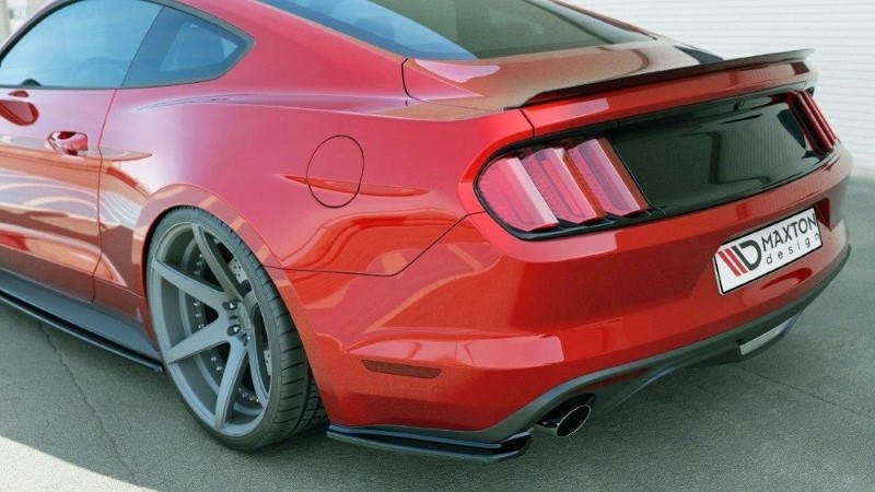 Achterzij Spoilers Ford Mustang Mk6 Glanzend Zwart
