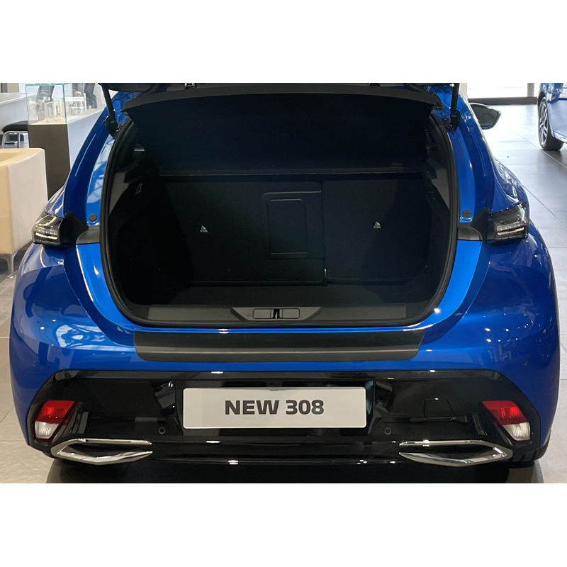 ABS Achterbumper beschermlijst  Peugeot 308 HB 5 deurs 2021- Zwart