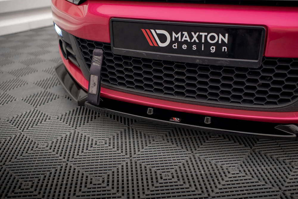 Voorspoiler V.3 Volkswagen Scirocco Maxton Glans Zwart