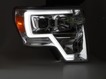 Koplampen Ford F150 MK12 08-14 TL-LAMP Zwart