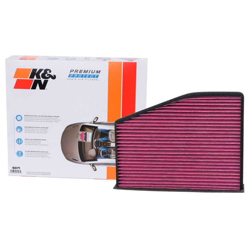 K&N Premium Single-Use Interieurluchtfilter  Volkswagen/Skoda diverse modellen (DVF5071)