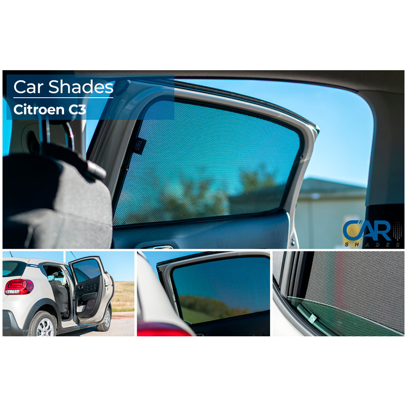 Set Car Shades (achterportieren)  Citroen C3 5 deurs 2016- (2-delig)