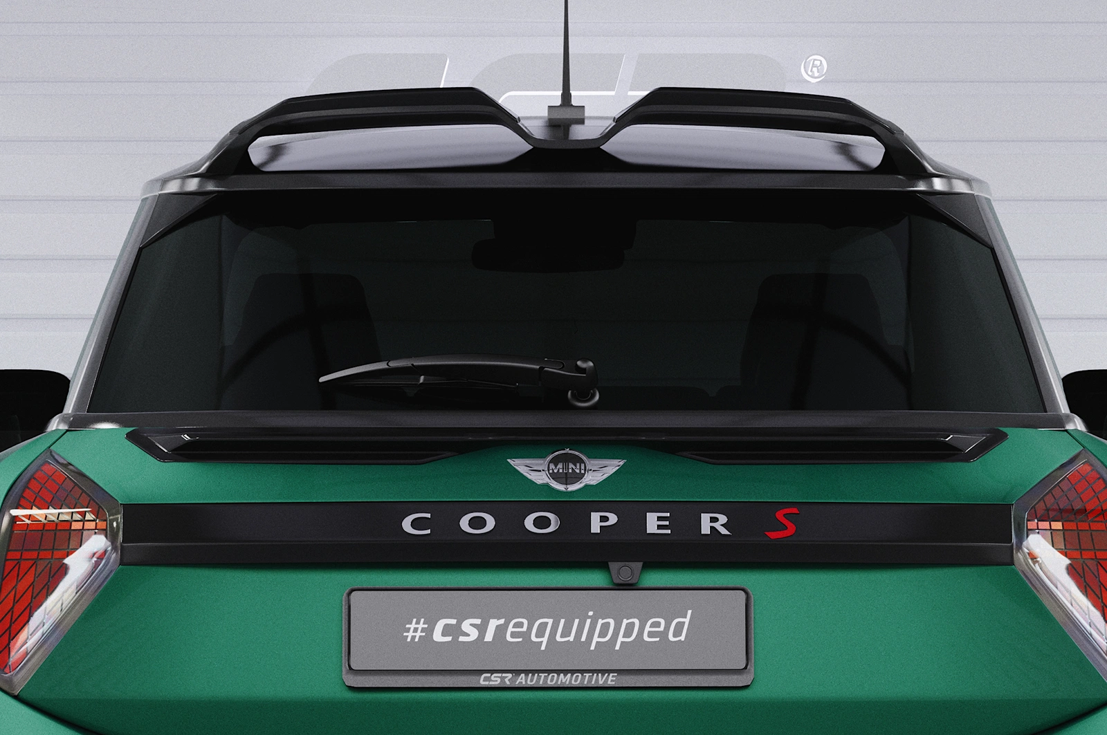 Achterspoiler Mini F66 glans zwart