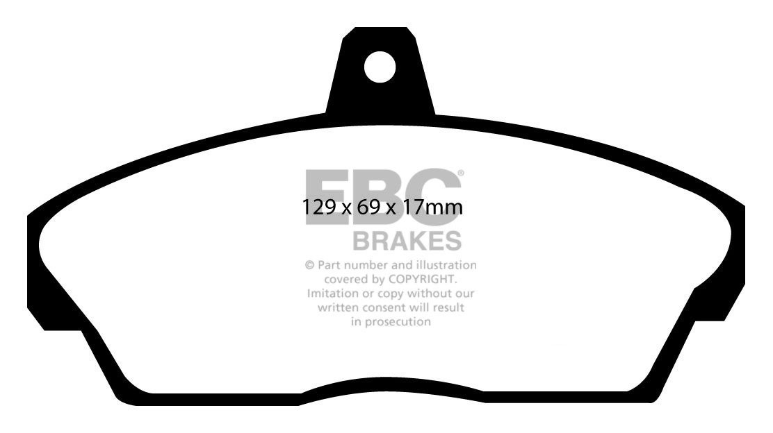 EBC Brakes ROVER 800 2.7 93-97 Remblokken voorzijde