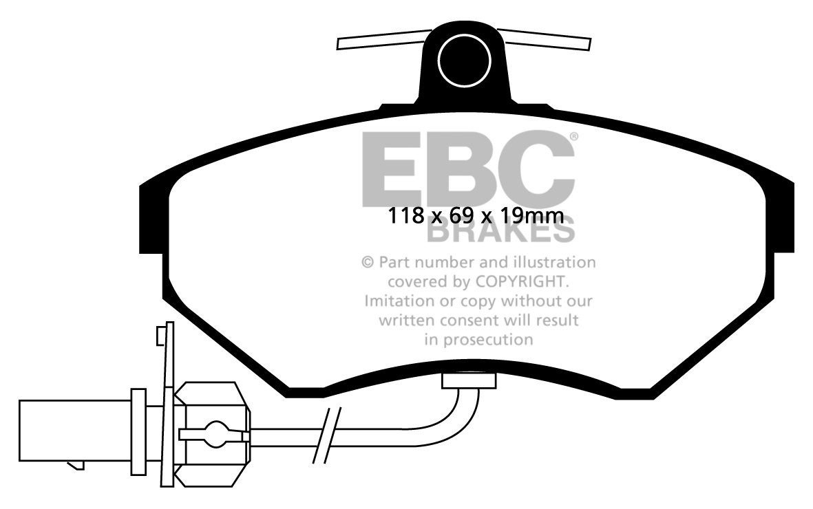 EBC Brakes SEAT Exeo 2.0 TD (120) 2009-.. Remblokken voorzijde g