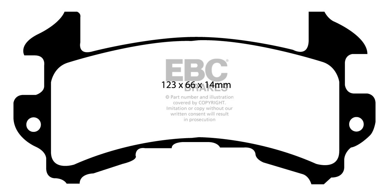 EBC Brakes PONTIAC Firebird 5.0 82-83 Remblokken voorzijde green