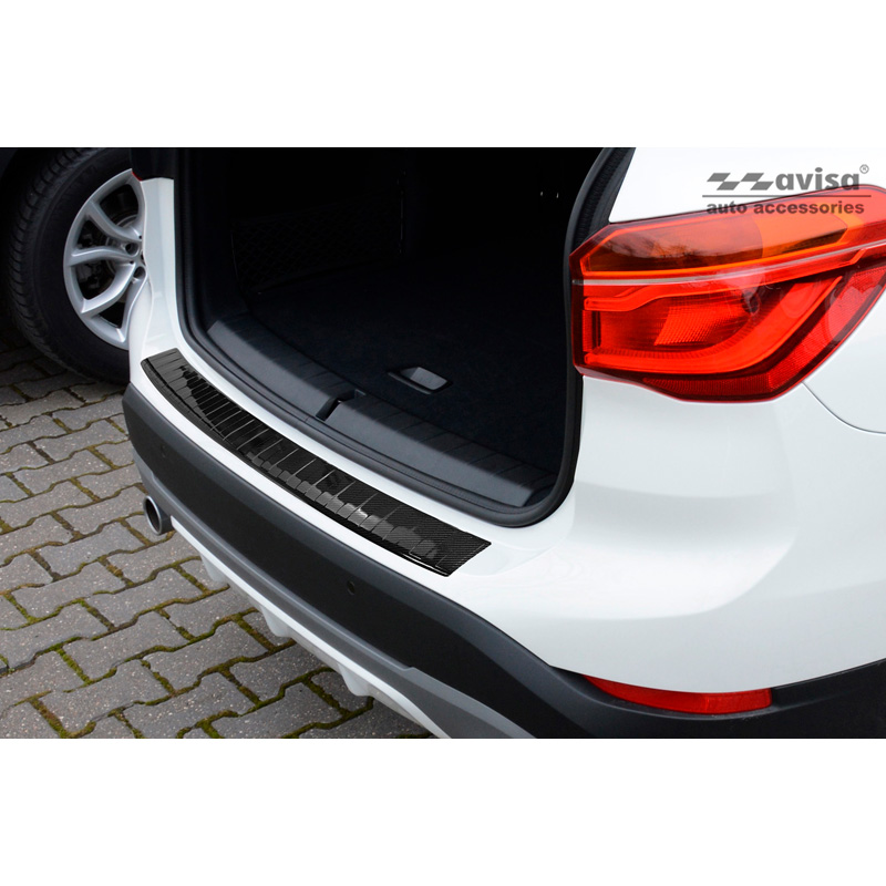 Echt 3D Carbon Achterbumperprotector  BMW X1 (F48) 2015-2022
