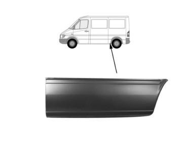 aansluitstuk, 112cm, rechts Mercedes Sprinter, 1995-2006