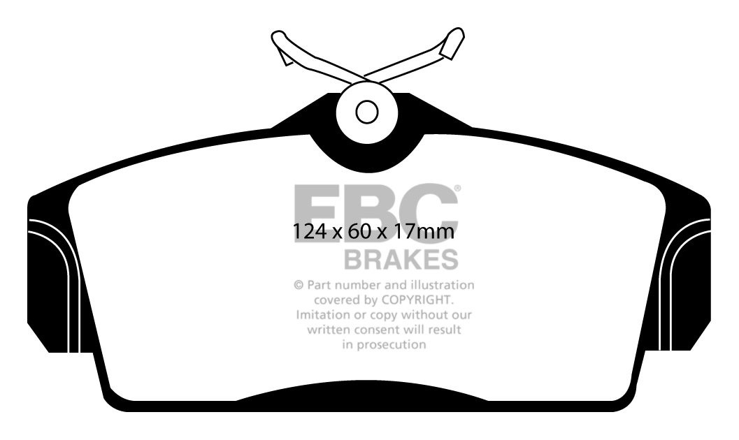 EBC Brakes NISSAN Primera 1.8 (P11) 99-2002 Remblokken voorzijde