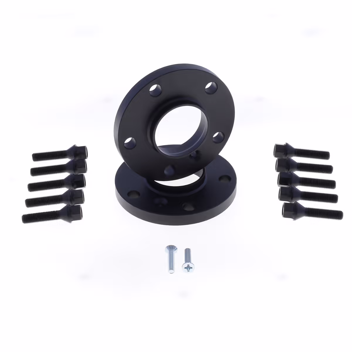 Spoorverbreders 5x120 naaf:72.5 dikte:12mm BMW incl. wielbouten Zwart