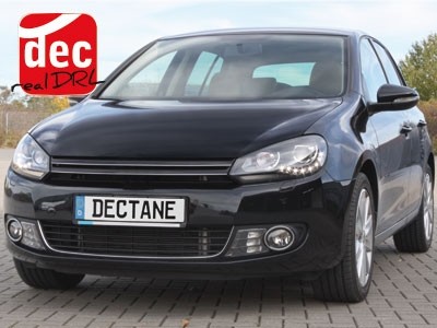 Koplampen VW Golf VI Xenon Look LED zwart