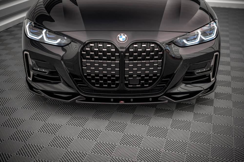 Voorspoiler V.2 BMW 4-Serie G22 M-Pakket Maxton Glans Zwart