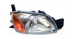 koplamp, H4, incl stelmotortje, rechts Ford Fiësta, 1999-2002
