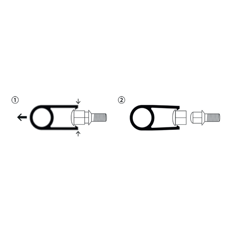 Set universele wielmoerkapjes - Chroom Kunststof - 19mm - set à 20+1 stuks