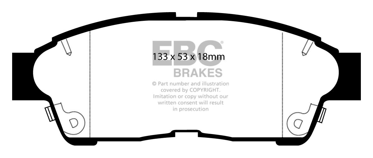 EBC Brakes HOLDEN (Aust/NZ) Apollo 2.2 93-97 Remblokken voorzijd