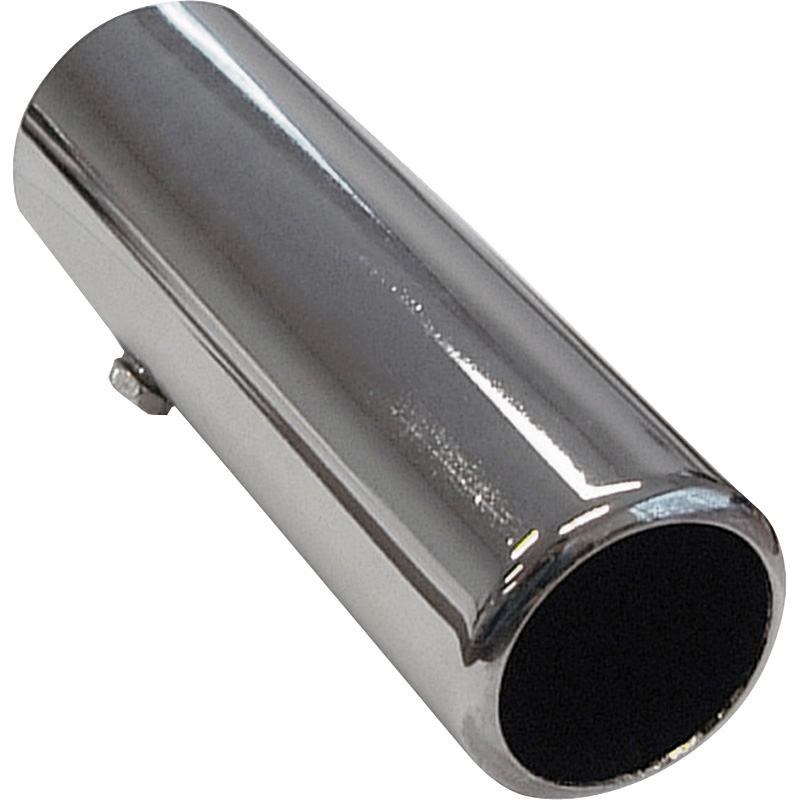 Uitlaatsierstuk Staal/Chroom - rond 50mm - lengte 150mm - 44-47mm aanlsuiting