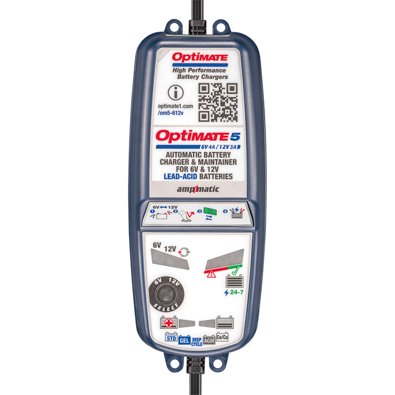 OptiMate 5 6V 4A / 12V 3A Acculader / tester / onderhouder