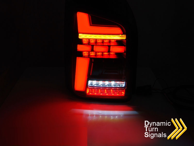 Achterlichten VW Transporter T6 LED Tube Dynamic Achterdeuren Rood