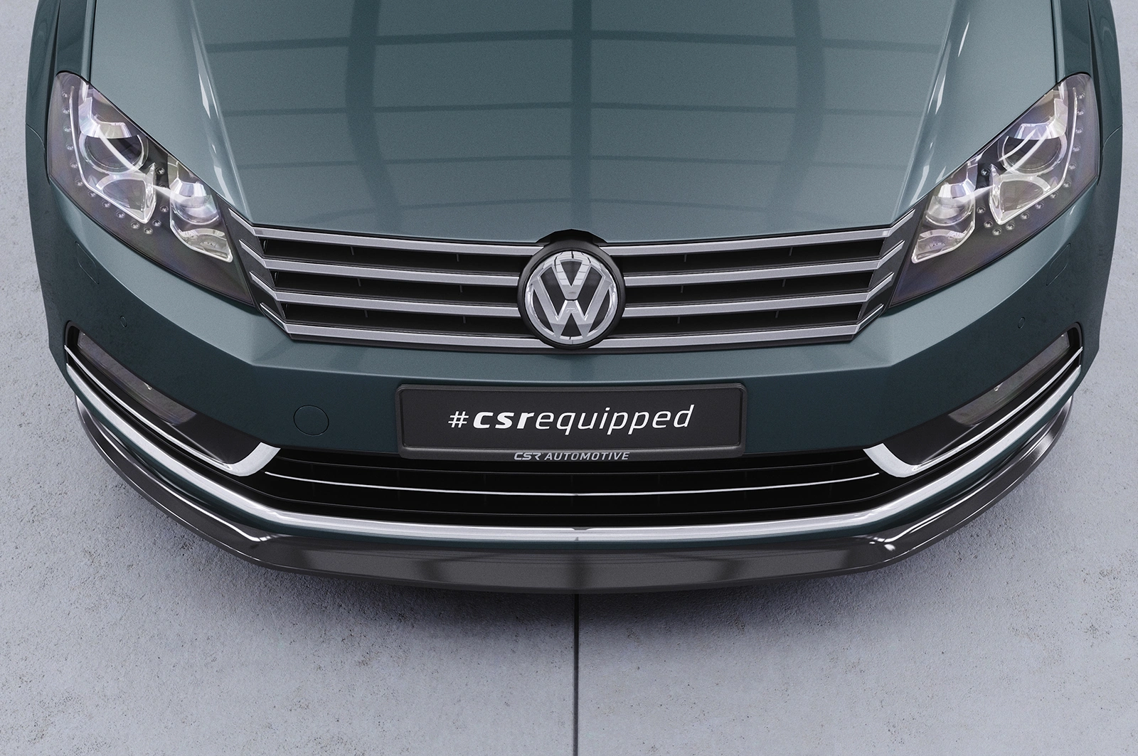 Voorspoiler VW Passat B7 Glans Zwart – 2010–2015