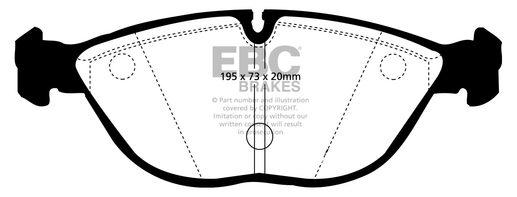 EBC Brakes VW Passat 3B/3BG 4.0 W8 (4 Pad Set) 2001-2005 Remblok