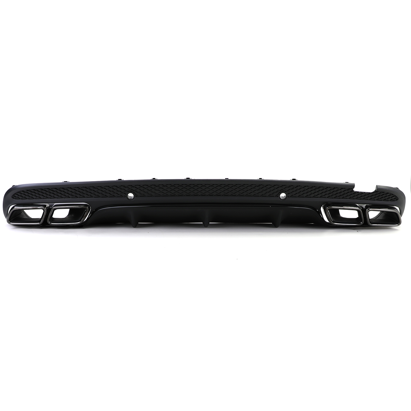 Achterbumper Diffusor Mercedes W205 C-Klasse C63 Design Glans Zwart