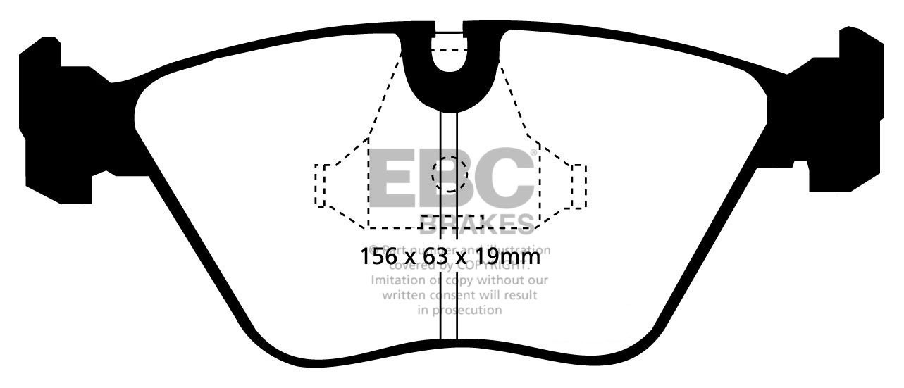 EBC Brakes BMW M3 3.0 (E36) 92-96 Remblokken voorzijde yellowstu