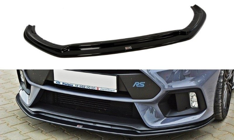 Voorspoiler Ford Focus RS Mk3 V.3 Glanzend Zwart