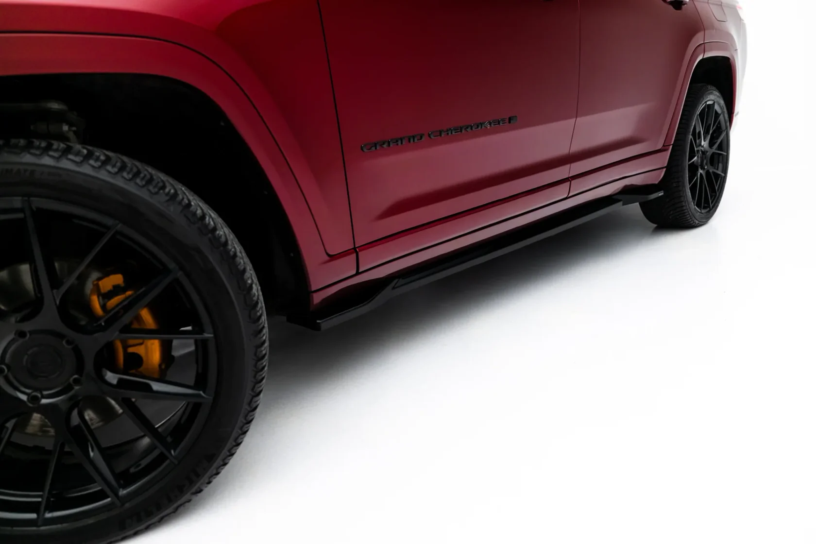 Zijskirts Jeep Grand Cherokee L Mk5 Glanzend Zwart