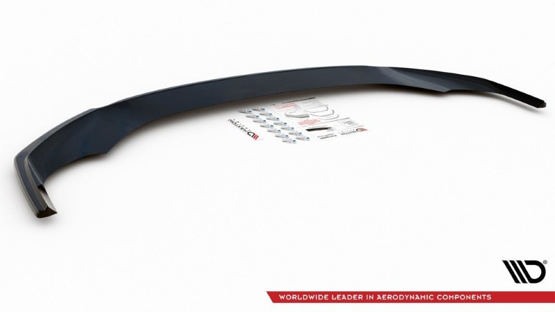 Voorspoiler V.1 Audi A7 C8 S-Line Maxton Glanzend Zwart