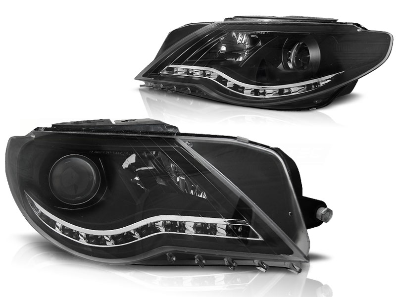Koplamp VW Passat CC 08-12 DRL ZWART