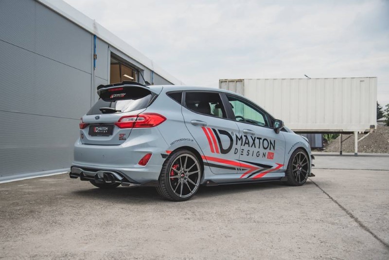 Duurzame Zijskirts + Kleppen Ford Fiesta Mk8 ST / ST-Line Racing Glanzend Zwart