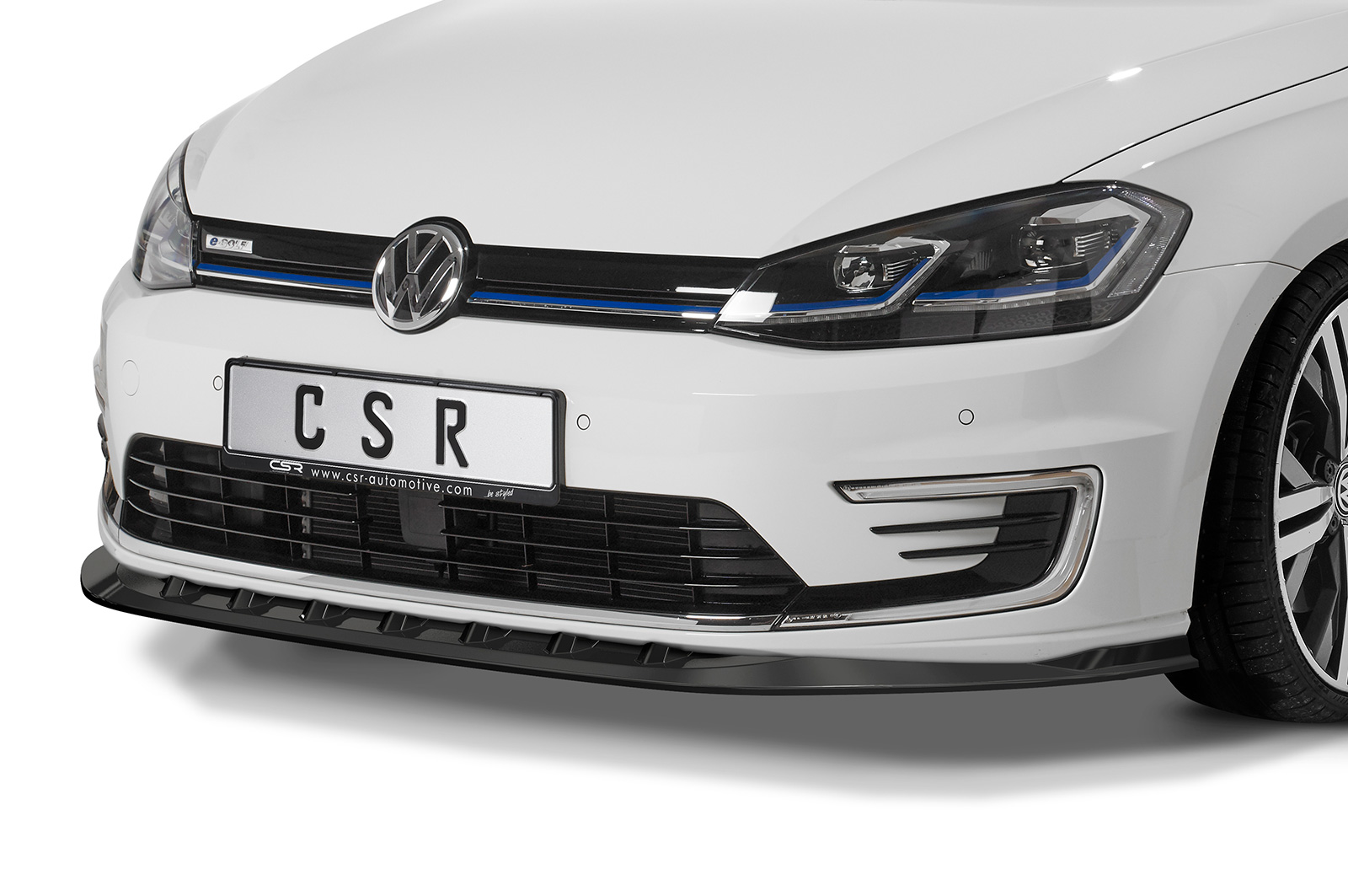Voorspoiler Volkswagen Golf-E Zwart Glans CSR