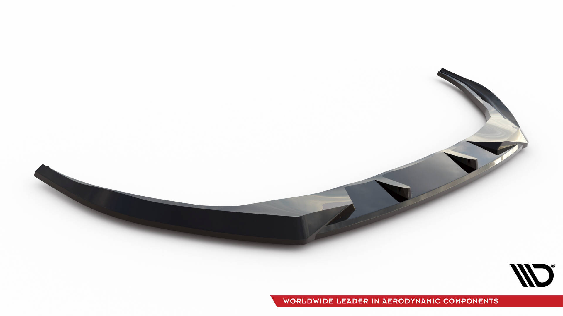 Voorspoiler V.1 Audi S3 / A3 S-line 8Y Facelift Maxton Glanzend zwart