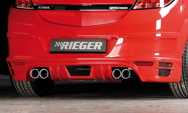 Achterbumper Diffusor met uitsparing voor enkele einddemper links Opel As