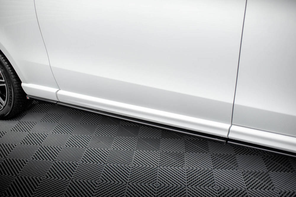 Zijskirts Mercedes-Benz V-Class Extra Long AMG-Line W447 Facelift 2019 - Maxton Glans Zwart