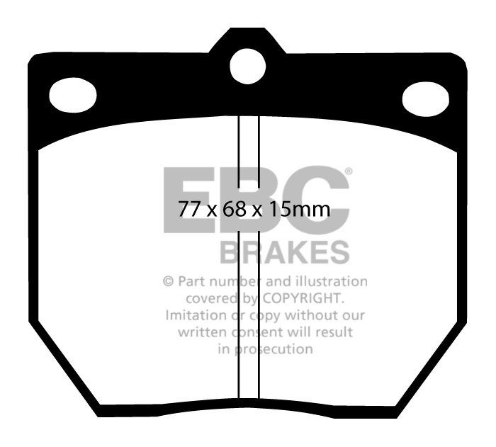 EBC Brakes TOYOTA Crown 2.6 75-78 Remblokken voorzijde greenstuf