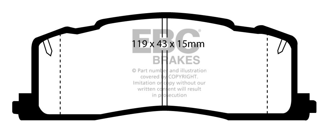 EBC Brakes TOYOTA Previa 2.4 97-2000 Remblokken achterzijde