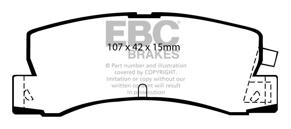 EBC Brakes TOYOTA Levin 1.6 Supercharged (AE101) 91-95 Remblokke