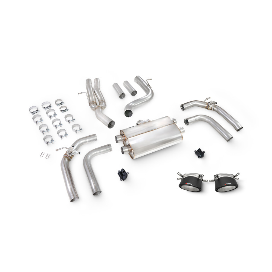 Audi RS3 8Y Saloon / Sedan 21 - Current ROW Non-GPF Model Resonated Cat/GPF-back system with valves