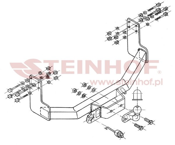 Trekhaak Mercedes Sprinter Van, Minibus (met treeplank) (3,55 /