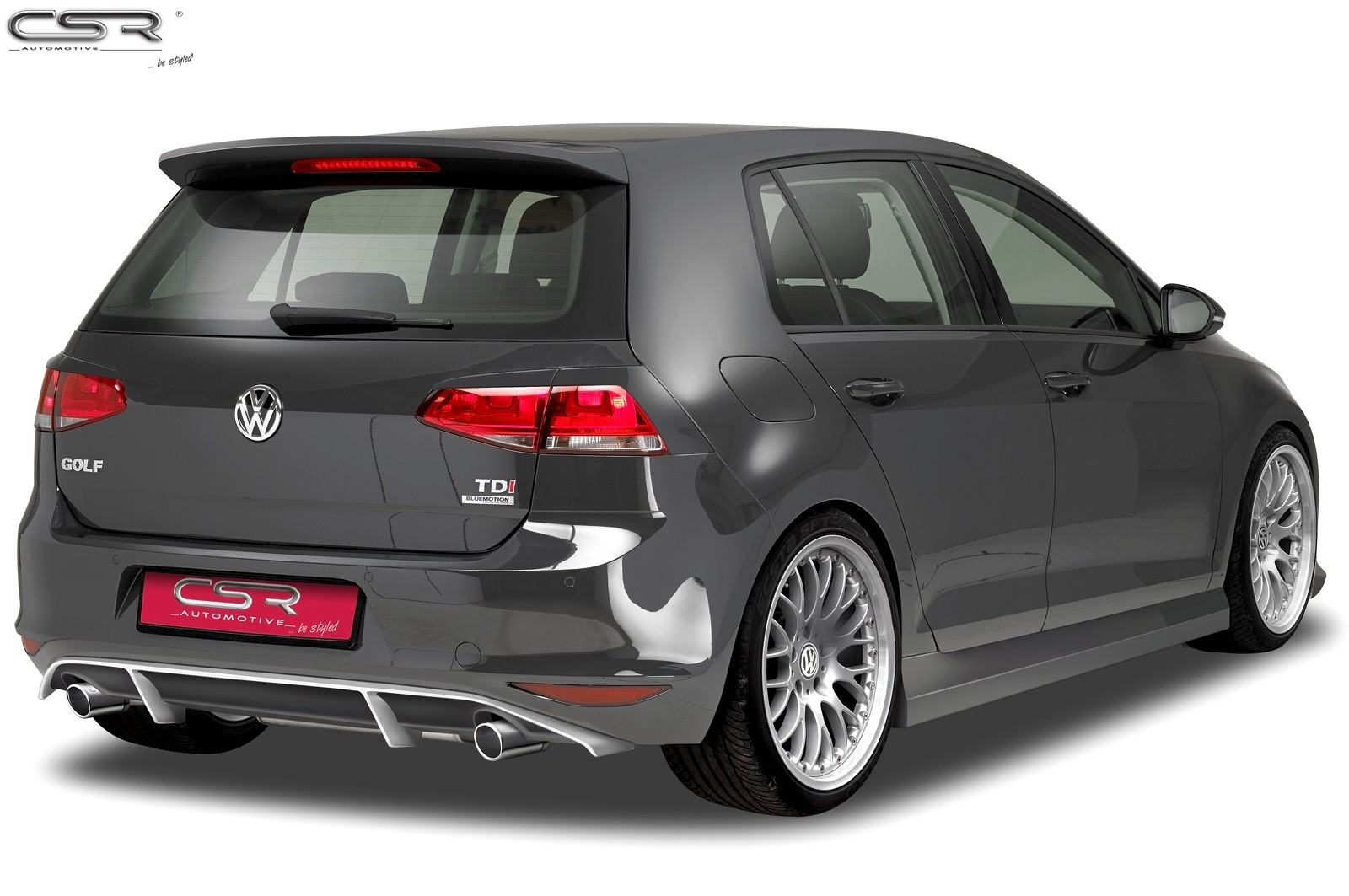 Achterbumper Diffusor VW Golf VII 08/2012- CSR