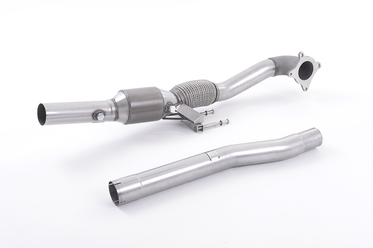 Milltek Audi S3 of Sportback Large-bore downpipe met hi-flow spo