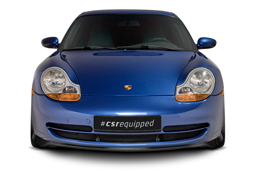 Voorspoiler Porsche 911/996 CSR glans Zwart