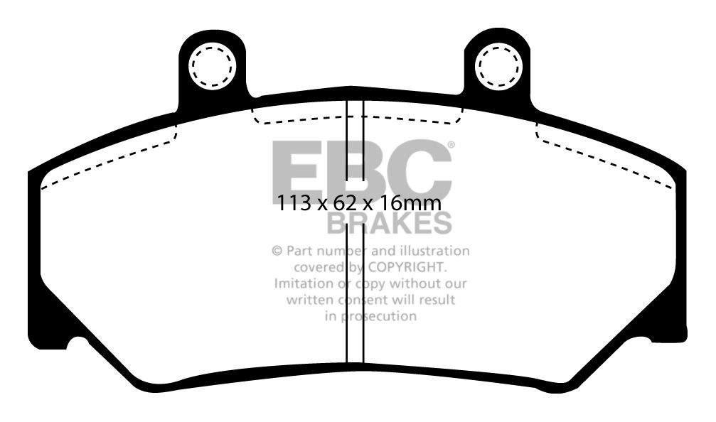 EBC Brakes VOLVO 960 2.4 TD 90-93 Remblokken voorzijde