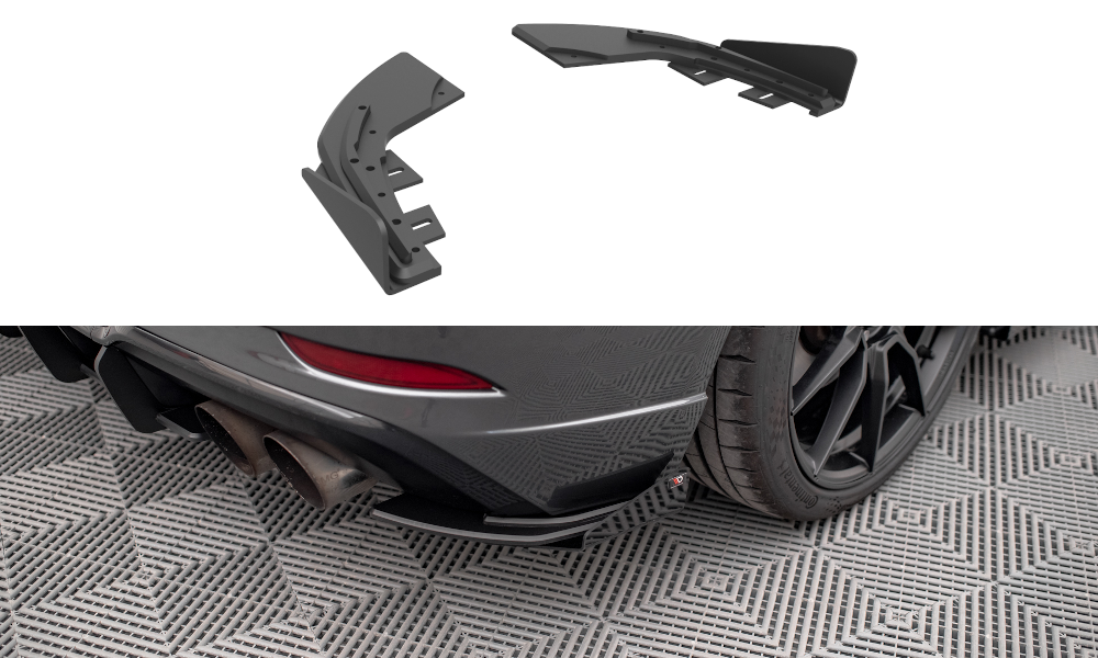 Zijdiffuser met Canards Street Pro Audi S3 Sportback 8V FL Maxton
