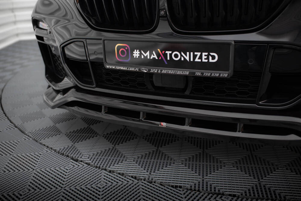 Voorspoiler V.2 BMW X5 G05 M-Pack Glanzend Zwart