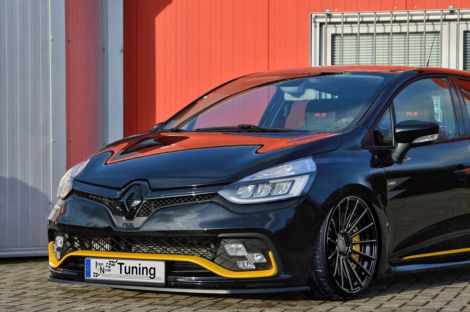 Voorspoiler Renault Clio IV RS Glans Zwart