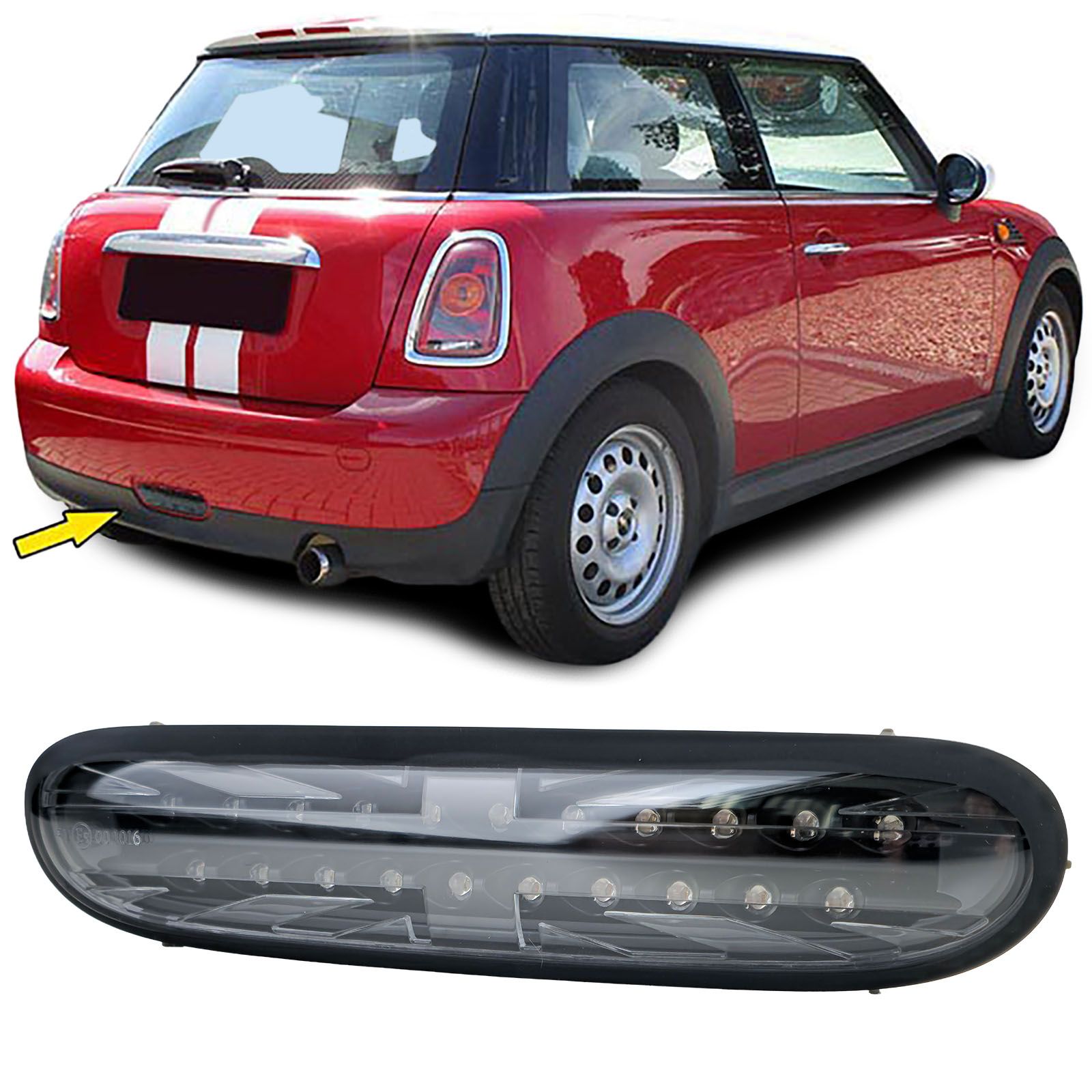 Mistlicht MINI R56 R57 06-10 LED Cabrio One Cooper D Zwart