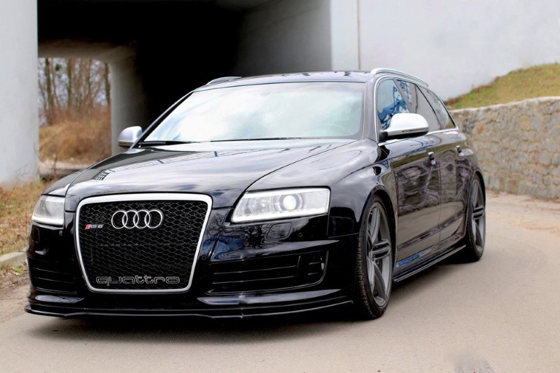 Voorspoiler Audi RS6 C6 Glanzend Zwart